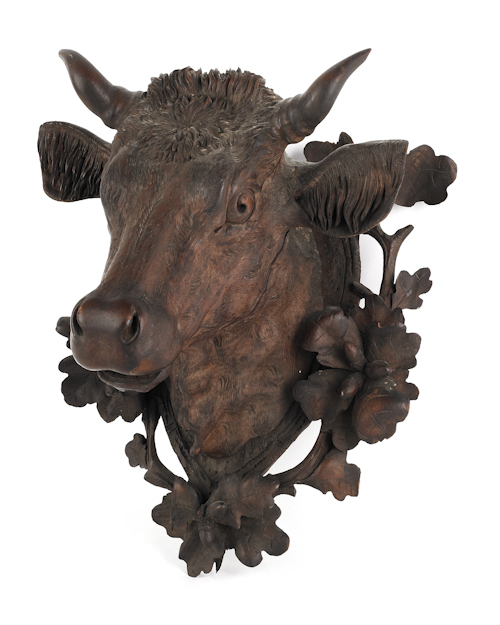 Black Forest carved bull s head 174912
