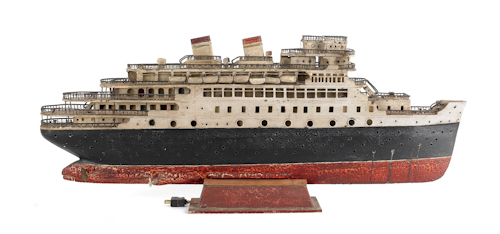 Painted pine ship model ca 1930 174948