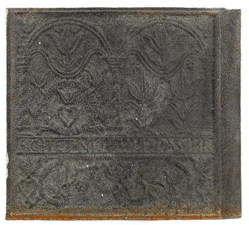 Cast iron stove plate Judge Not