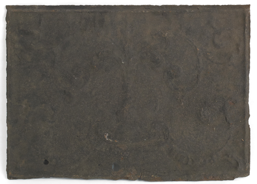 Cast iron stove plate 18th c with 174961