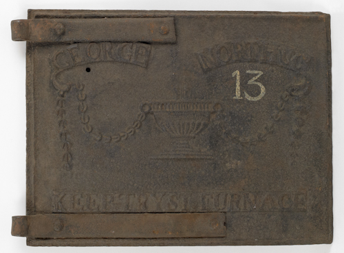 Cast iron stove plate 18th c. Keeptryst