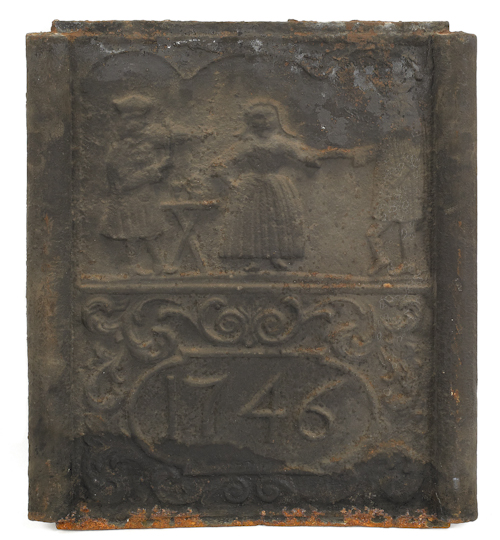 Cast iron stove plate The Wedding Dance