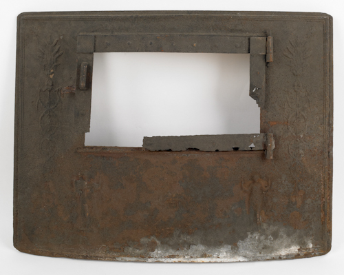 Cast iron stove plate 18th c with 174968