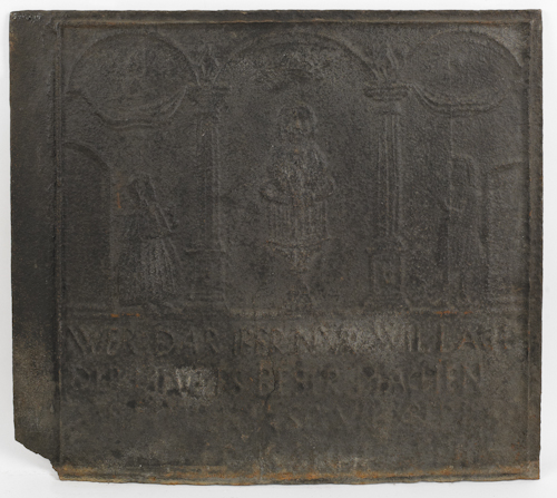 Cast iron stove plate The Wedding 26