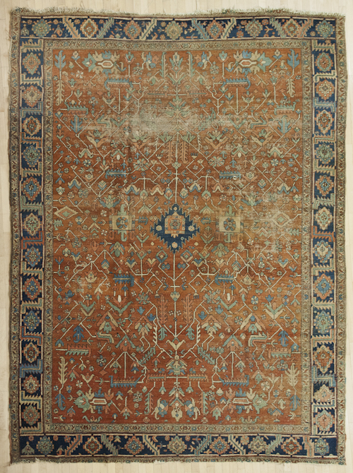 Heriz carpet ca 1920 with overall 17499b