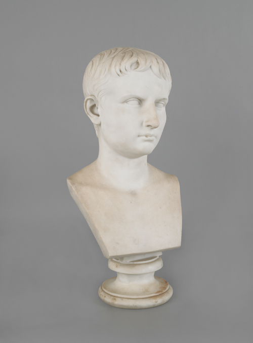 Classical marble bust of a man