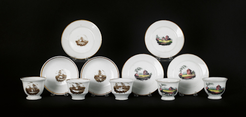 Group of Tucker porcelain teawares 174a38