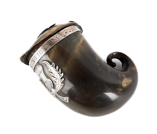 Scottish silver mounted horn snuff 174a6c