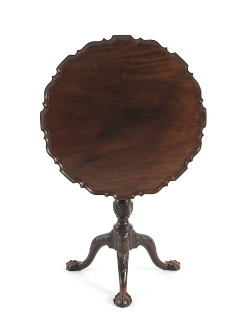 George III mahogany piecrust table