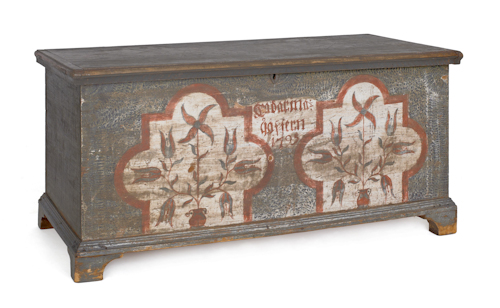 Pennsylvania painted dower chest 174abb