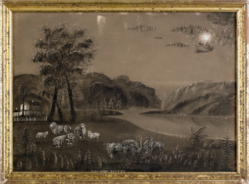 Pennsylvania sand painting late 19th