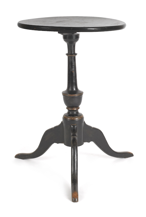New England painted candlestand
