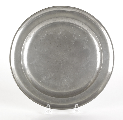 Boston Massachusetts pewter plate ca.