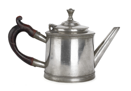 Philadelphia pewter teapot ca  174bcf