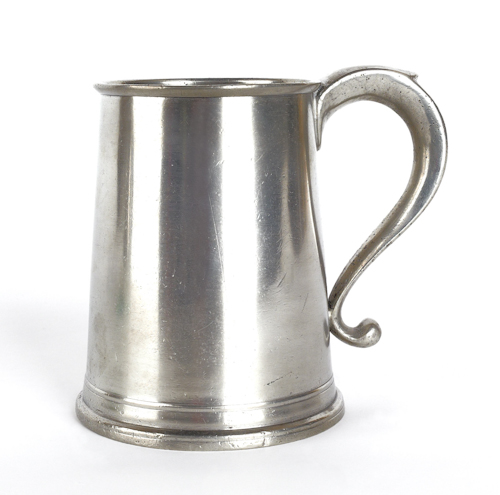 Philadelphia pewter mug ca 1780 174bd1