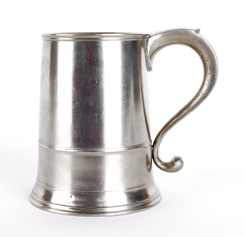 Pennsylvania pewter mug late 18th 174bcc
