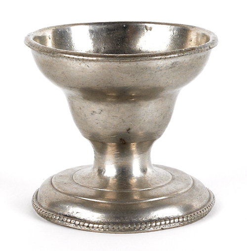 Philadelphia pewter salt attributed