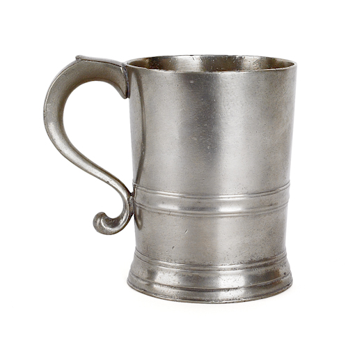 New York pewter mug ca 1840 bearing 174be3