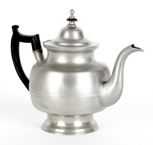 Middletown Connecticut pewter teapot 174bec