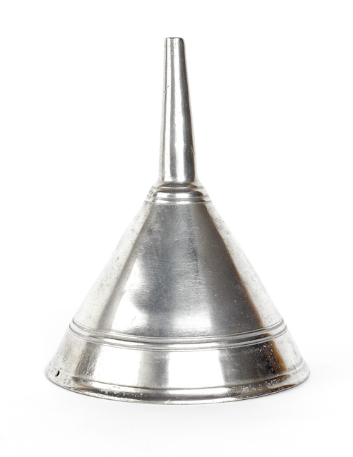 New York pewter funnel ca. 1775
