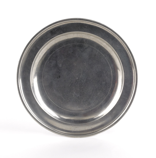 New York pewter plate ca. 1775