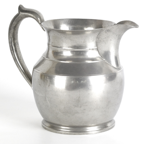 Albany New York pewter pitcher ca. 1830