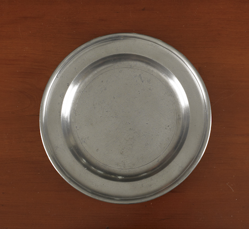 New York pewter plate ca 1780 174c3c