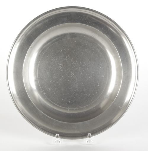 Philadelphia pewter shallow bowl