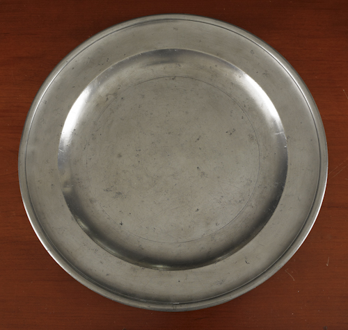 Hartford Connecticut pewter plate