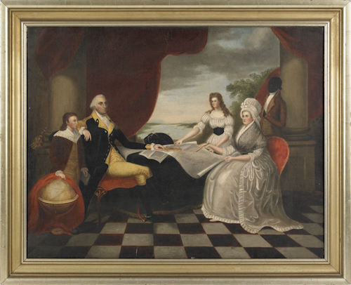 American oil on canvas of George 174c9e