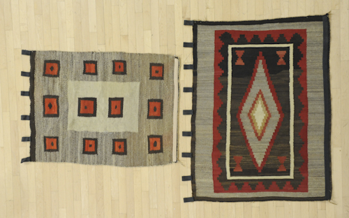 Two southwest regional Navajo rugs 174d4e