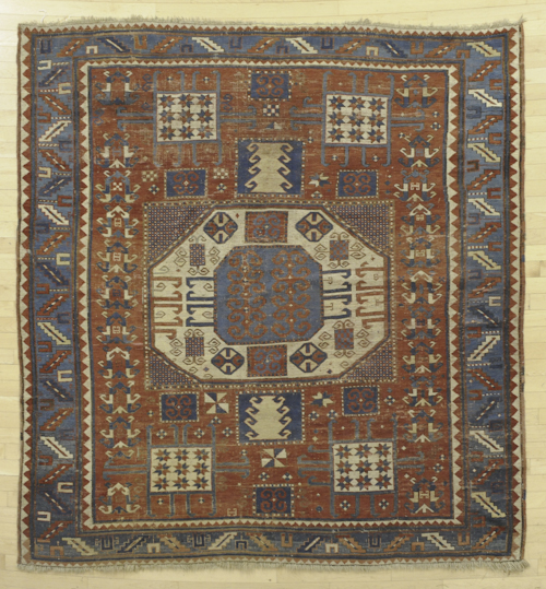 Kazak carpet ca 1895 with central 174d54