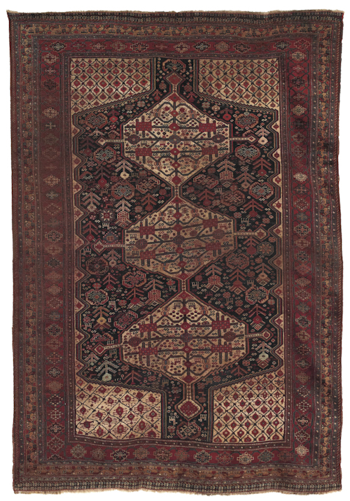 Khamseh carpet early 20th c. 8'2"