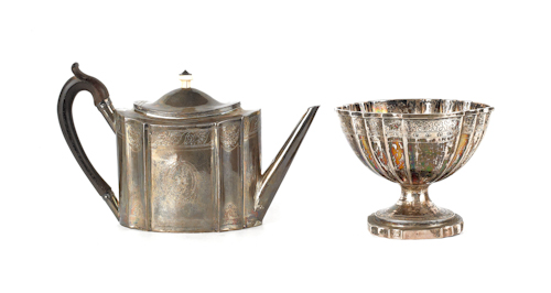 English silver cream pitcher 1789-1790