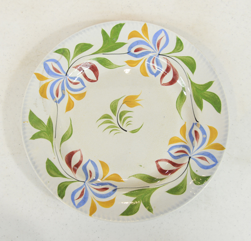 English pearlware plate 19th c.