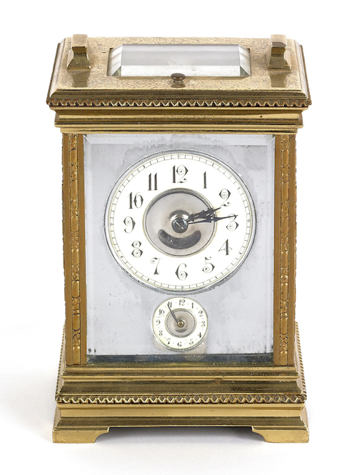 French repeating carriage clock