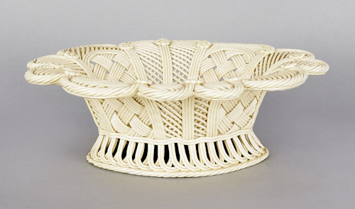 English creamware basket 19th c.
