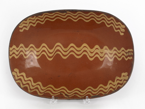 Pennsylvania redware loaf dish 19th