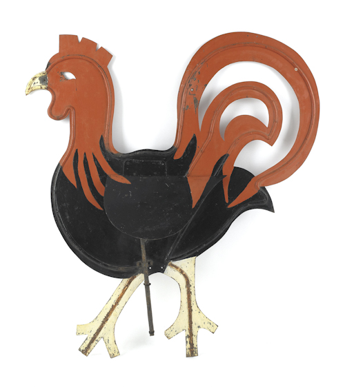 Sheet iron three dimensional rooster 174f6f