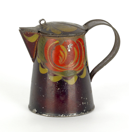 Pennsylvania toleware syrup pitcher