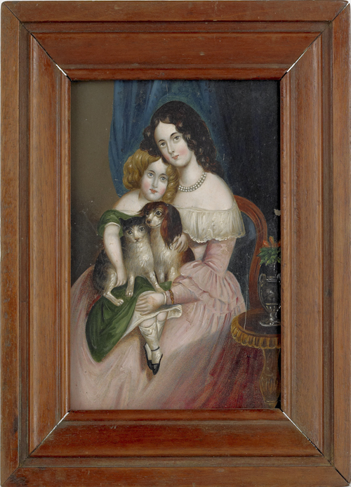 Miniature oil on tin portrait of 174f84