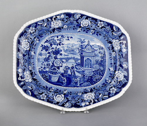 Blue Staffordshire Asiatic Palaces 174fca