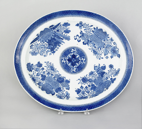 Chinese export porcelain blue and