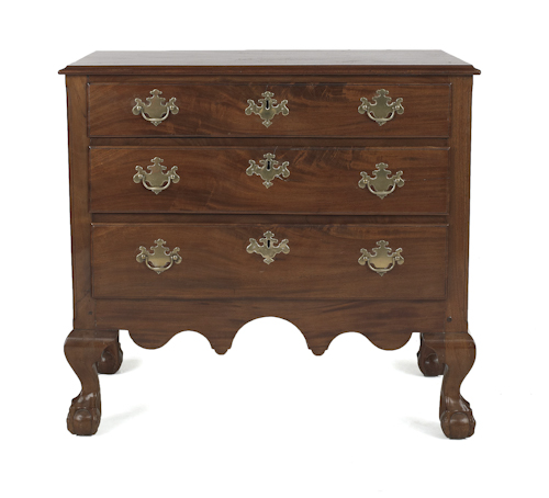 New York Chippendale mahogany chest 174fff