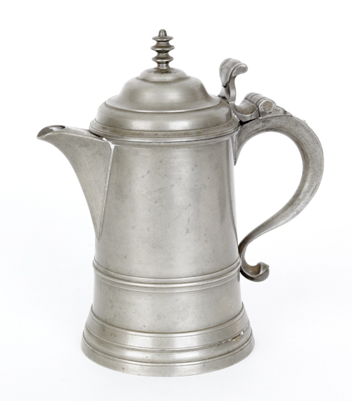 Hartford Connecticut pewter flagon