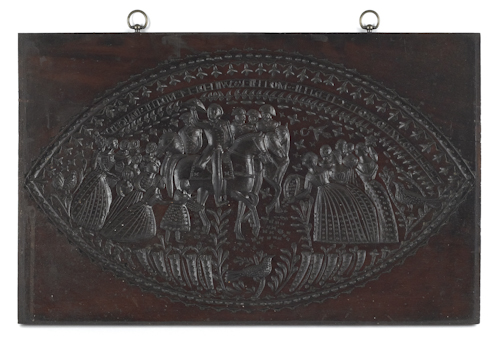 Large carved mahogany cakeboard 175029