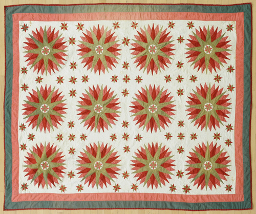 Mariner s star quilt late 19th 17502c