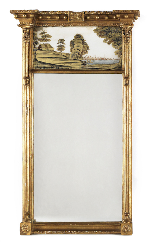 Federal giltwood looking glass 175037