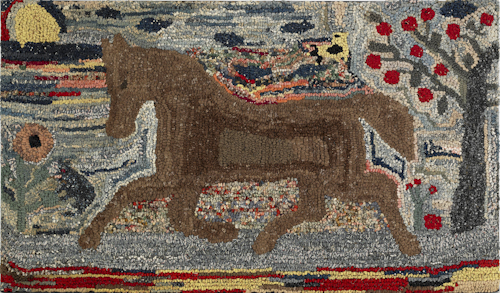 American hooked rug early 20th 175086