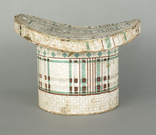 American wallpaper hat box 19th 175091